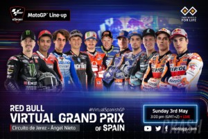 MotoGPバーチャルレース　レース3に出場する3クラスのライダーラインナップが決定