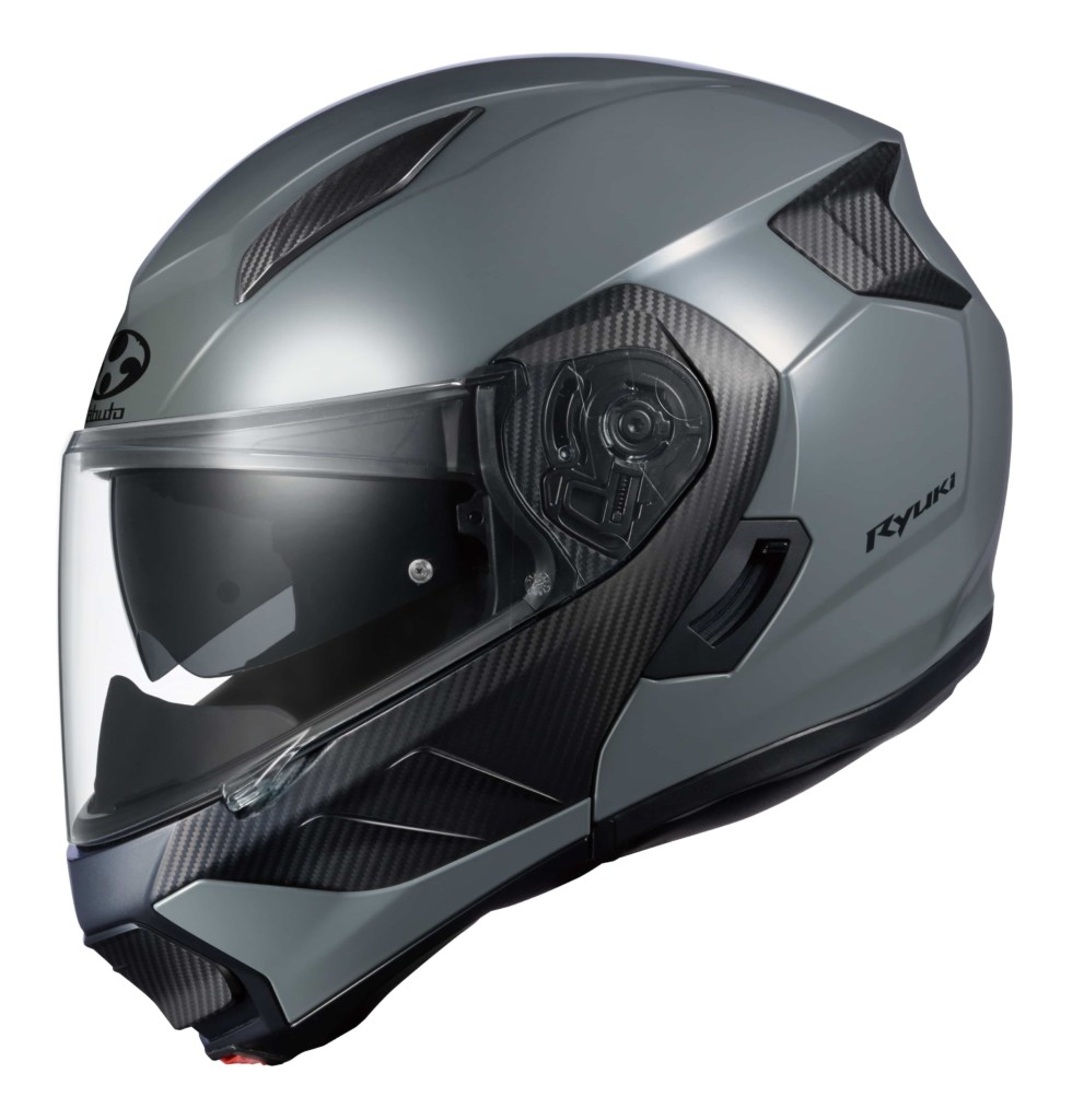 オージーケーカブト　IRカットシールドを採用した、軽量新世代システムヘルメット「RYUKI（リュウキ）」を発売
