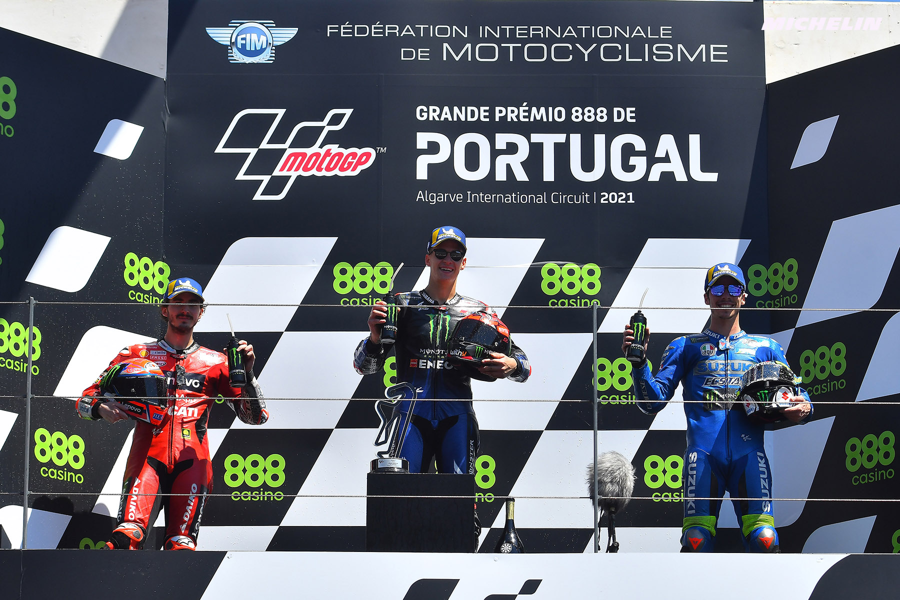 MotoGP2021ポルトガルGP　優勝ファビオ・クアルタラロ「メンタル面での成長を実感出来た」
