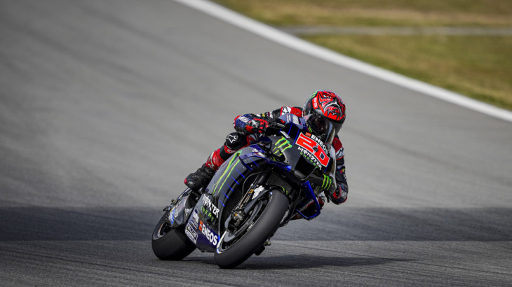 MotoGP2021カタルーニャGP　初日総合3位ファビオ・クアルタラロ「リアハードも検討したほうが良いかもしれない」