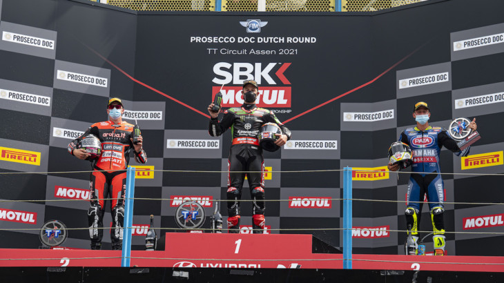 ピレリ（Pirelli）レースレビュー　FIM スーパーバイク世界選手権(SBK)オランダ戦スーパーポールレース、レース2
