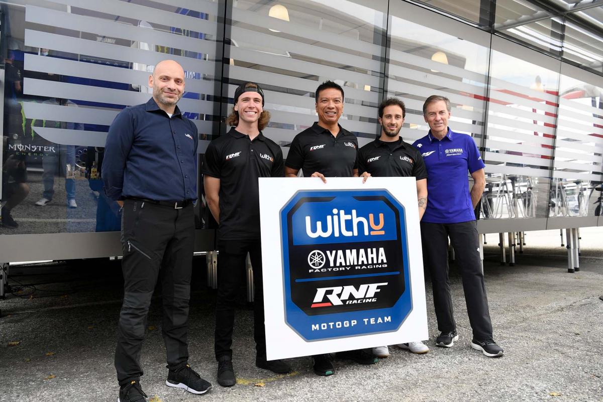 WithU Yamaha RNF MotoGP Team　2022年からヤマハサテライトチームとして正式にMotoGPに参戦