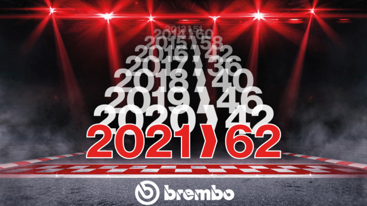brembo（ブレンボ）　2021年は2輪、4輪の世界選手権で、過去最多となる合計62の世界タイトルを獲得