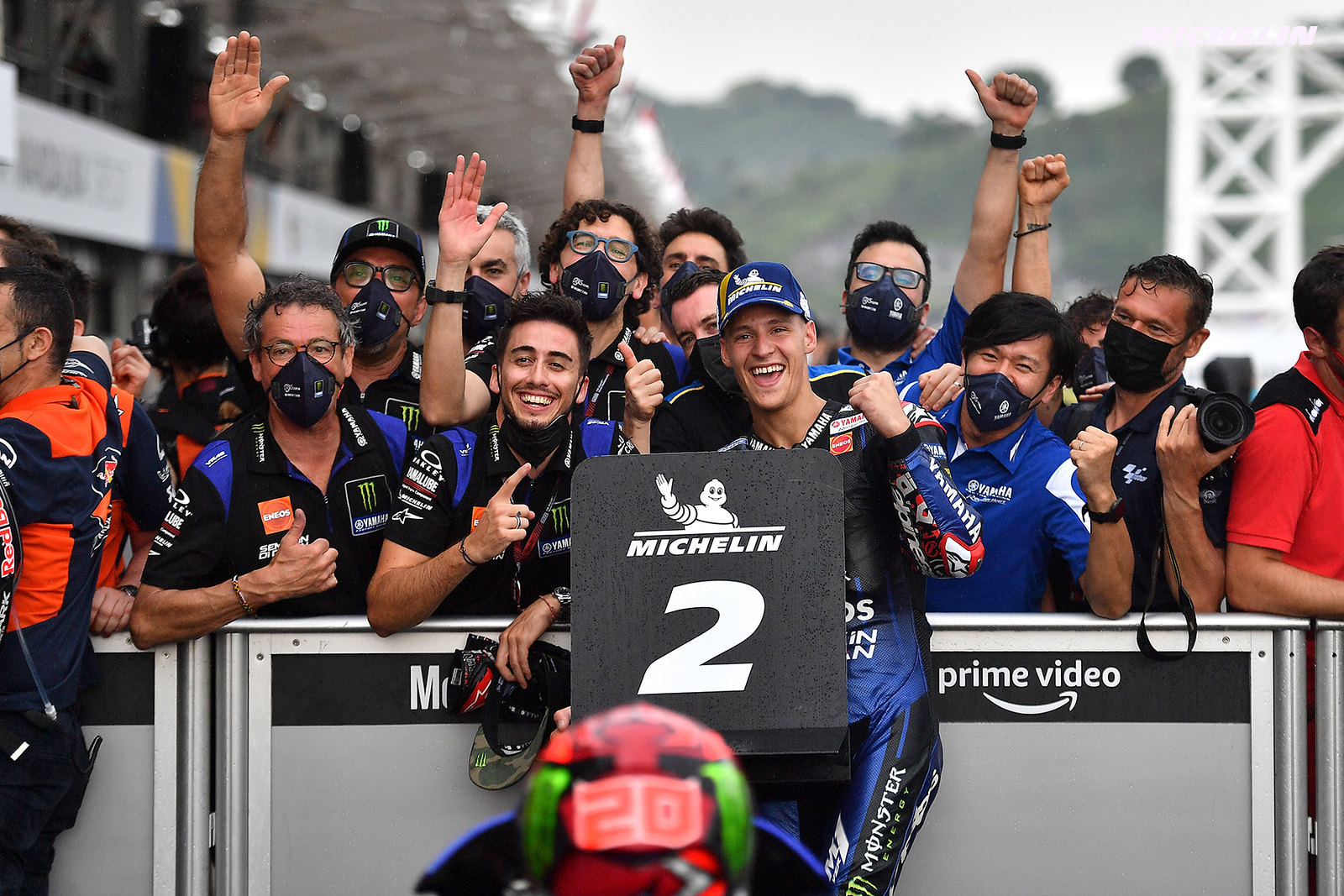 インドネシアGP決勝レース　2位ファビオ・クアルタラロ「まるで優勝したような気分」