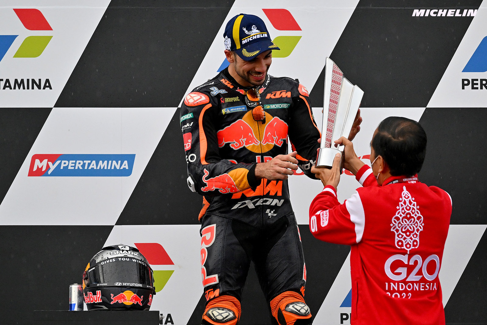 インドネシアGP決勝レース　1位ミゲル・オリヴェイラ「飛沫がひどく早く前にいきたかった」