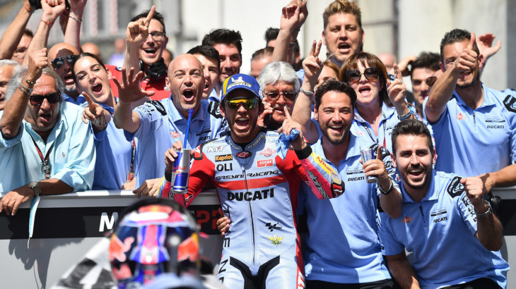 MotoGP2022フランスGP優勝　エネア・バスティアニーニ「バイクを準備してくれたチームとメカニックに感謝」