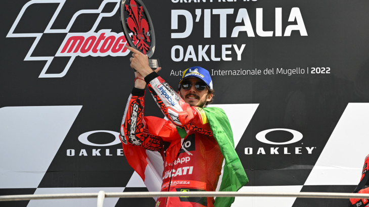 MotoGP2022イタリアGP　優勝フランチェスコ・バニャイア「今週末は楽しんで走行出来た」
