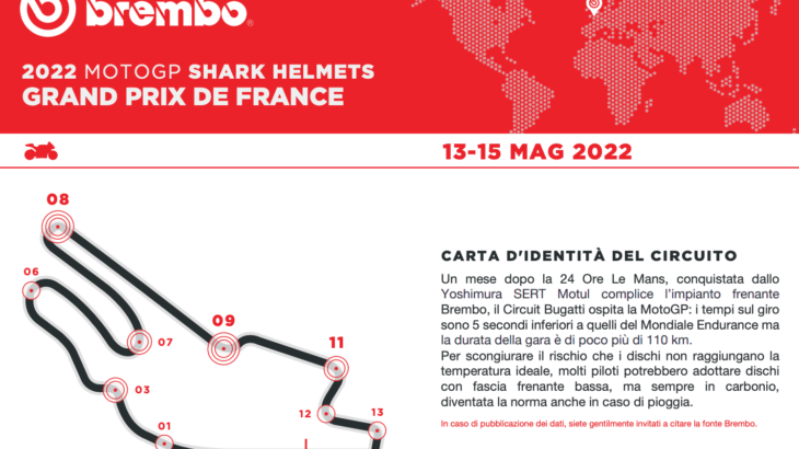 brembo（ブレンボ）による MotoGP2022フランスGPプレビュー