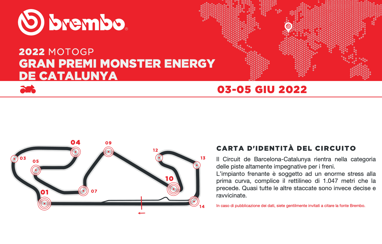 brembo（ブレンボ）による MotoGP2022カタルーニャGPプレビュー