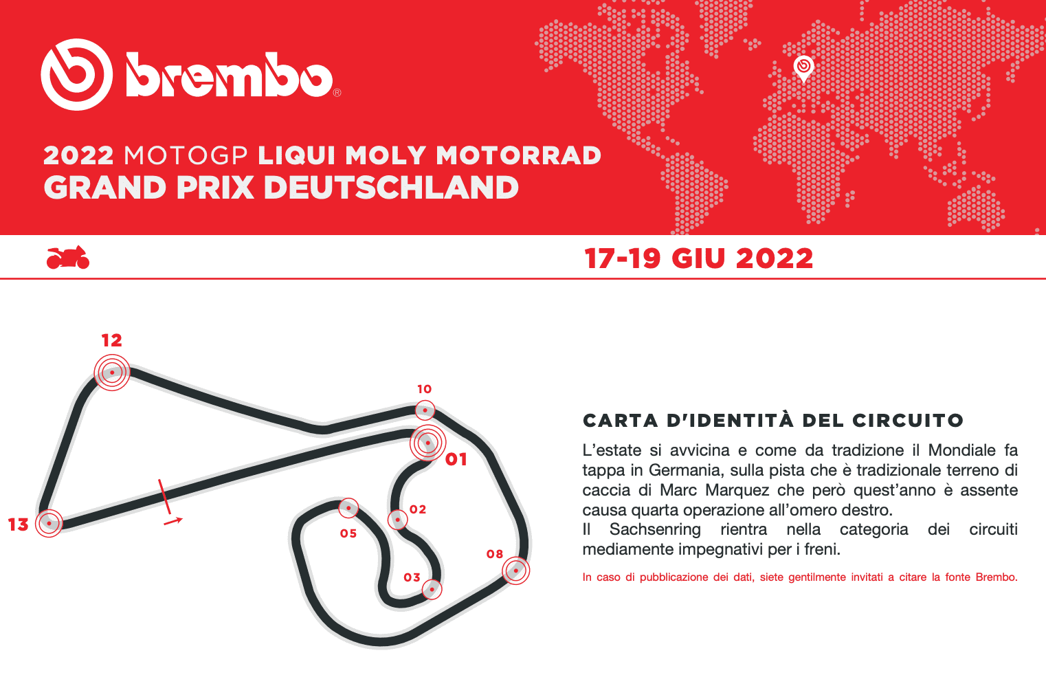 brembo（ブレンボ）による MotoGP2022 ドイツGPプレビュー