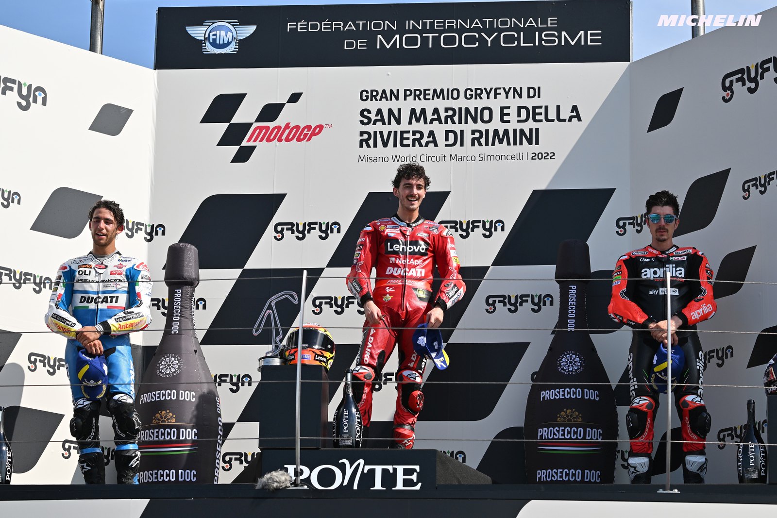 フランチェスコ・バニャイアが0.034秒差で優勝　MotoGP2022サンマリノGP