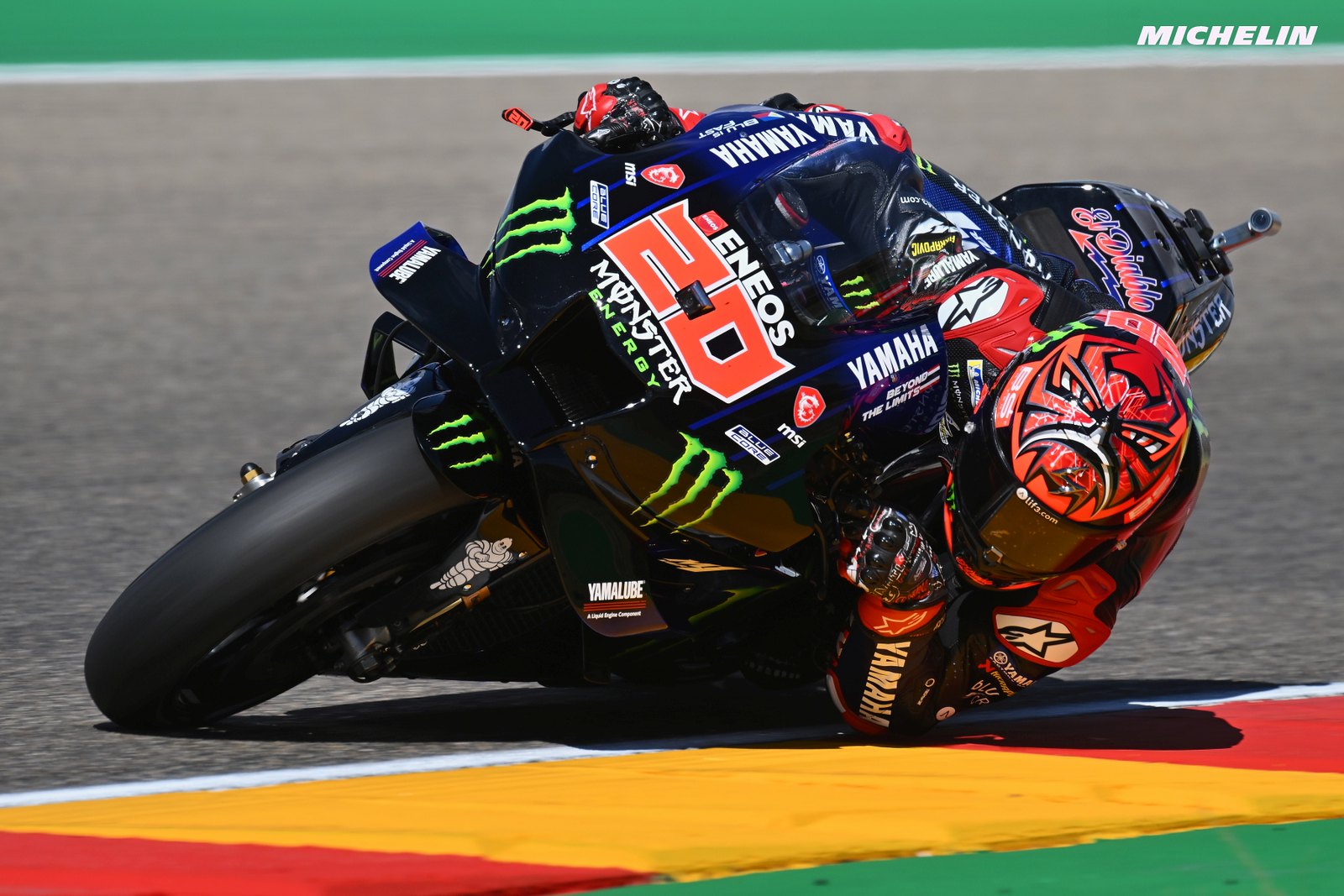 初日総合2位ファビオ・クアルタラロ「新型シャーシでベストタイムを記録した」MotoGP2022アラゴンGP