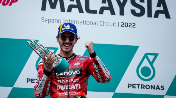 マレーシアGP優勝　フランチェスコ・バニャイア「バレンシアもチャンスがあれば優勝を狙っていく」MotoGP2022