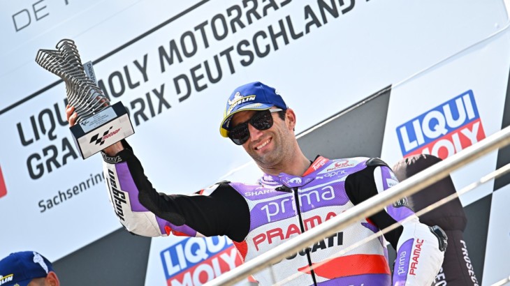 ドイツGP　3位ヨハン・ザルコ「最後転倒しそうになったのは怖かった」MotoGP2023